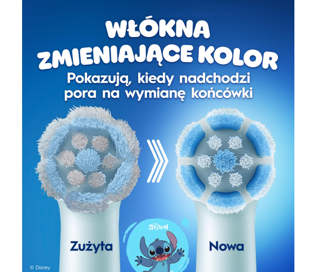 Oral-B Końcówka do szczoteczki ROTARY Kids Stitch (2–4 szt.) - 1519108 - zdjęcie 6